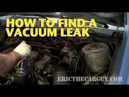 Best way to check for vacuum leaks